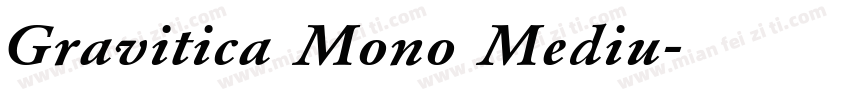 Gravitica Mono Mediu字体转换